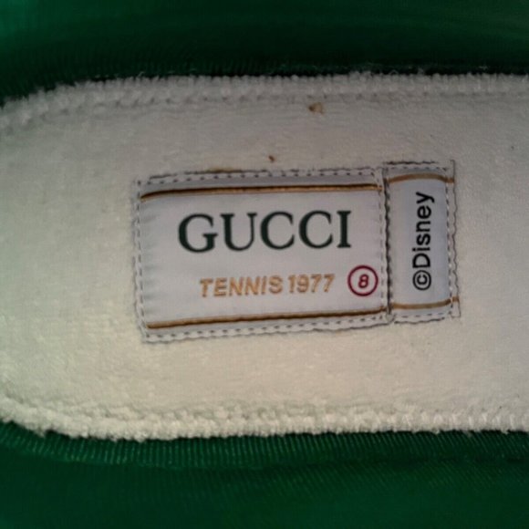 Gucci x Disney Tennis 1977 Mickey Mouse GG Supreme Monogram Sneakers G8 size 8